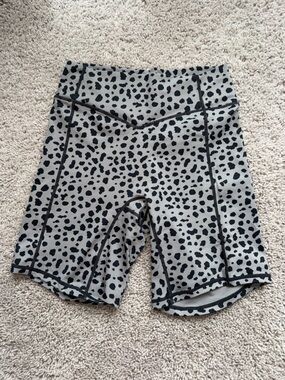Balance Athletica Grey & Black Leopard Athletic Shorts
